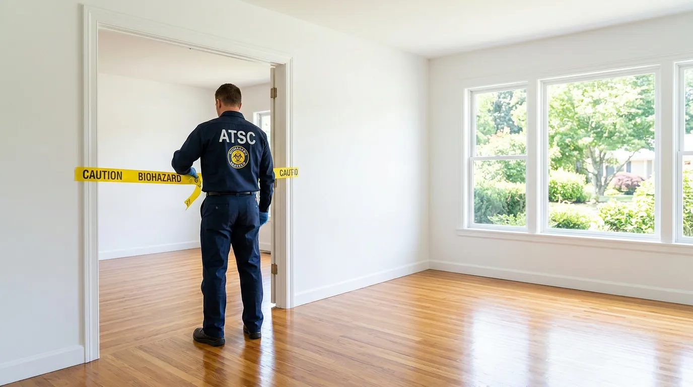 Certified biohazard cleanup crew performing Decomposition Cleanup in Spring Hill